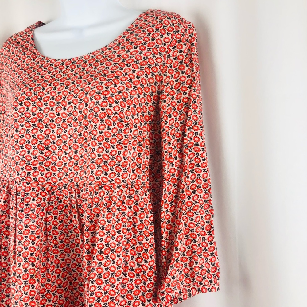 Old Navy Rayon floral high waisted long sleeve mini dress MP & S - Picture 6 of 16